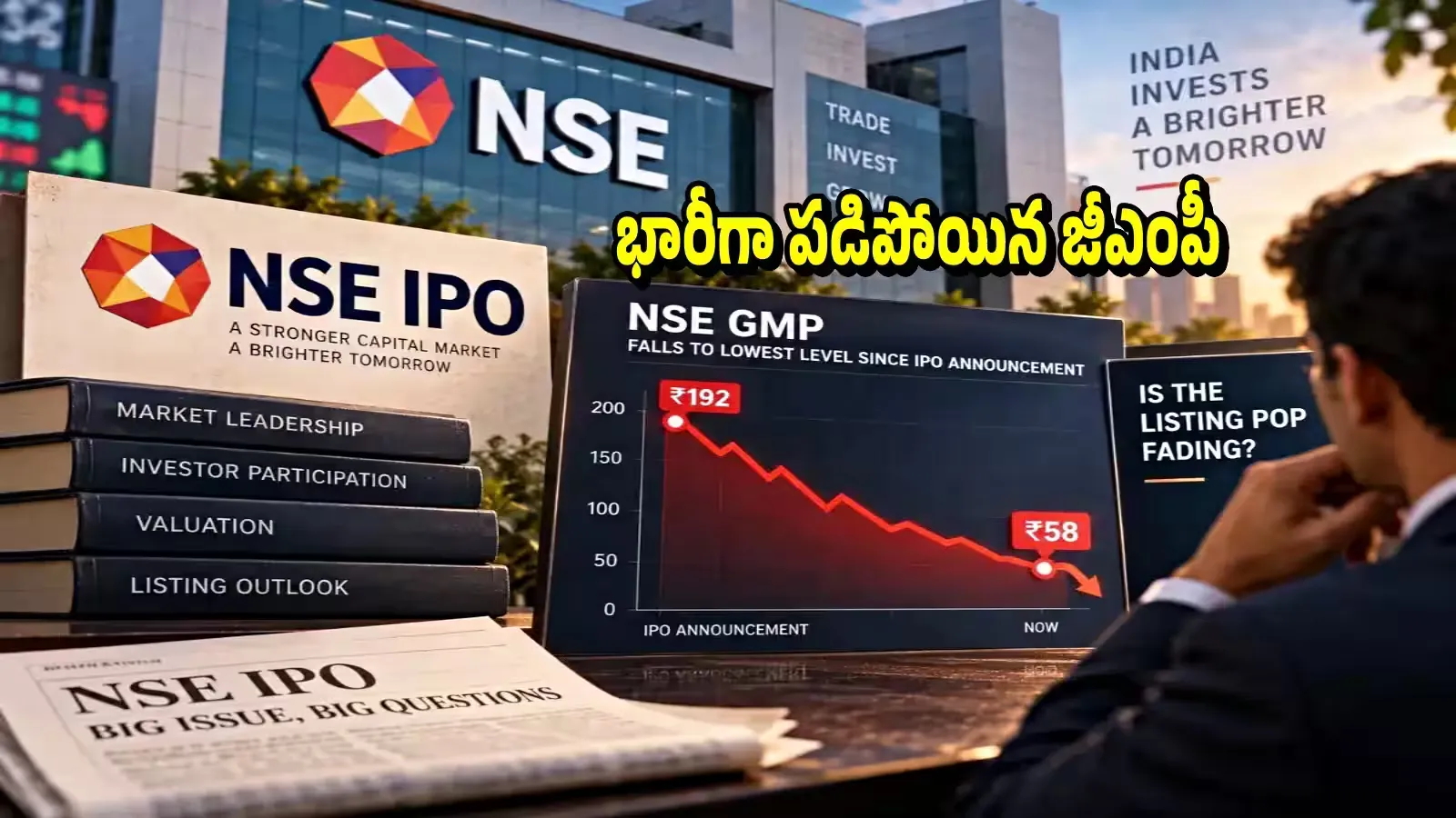 ఎన్ఎస్ఈ ఐపీఓ: గ్రే మార్కెట్ జోరు తగ్గుతోందా? అతిపెద్ద లిస్టింగ్ భవితవ్యంపై ఆందోళనలు – politics ఎన్ఎస్ఈ ఐపీఓ: గ్రే మార్కెట్ జోరు తగ్గుతోందా? అతిపెద్ద లిస్టింగ్ భవితవ్యంపై ఆందోళనలు – politics